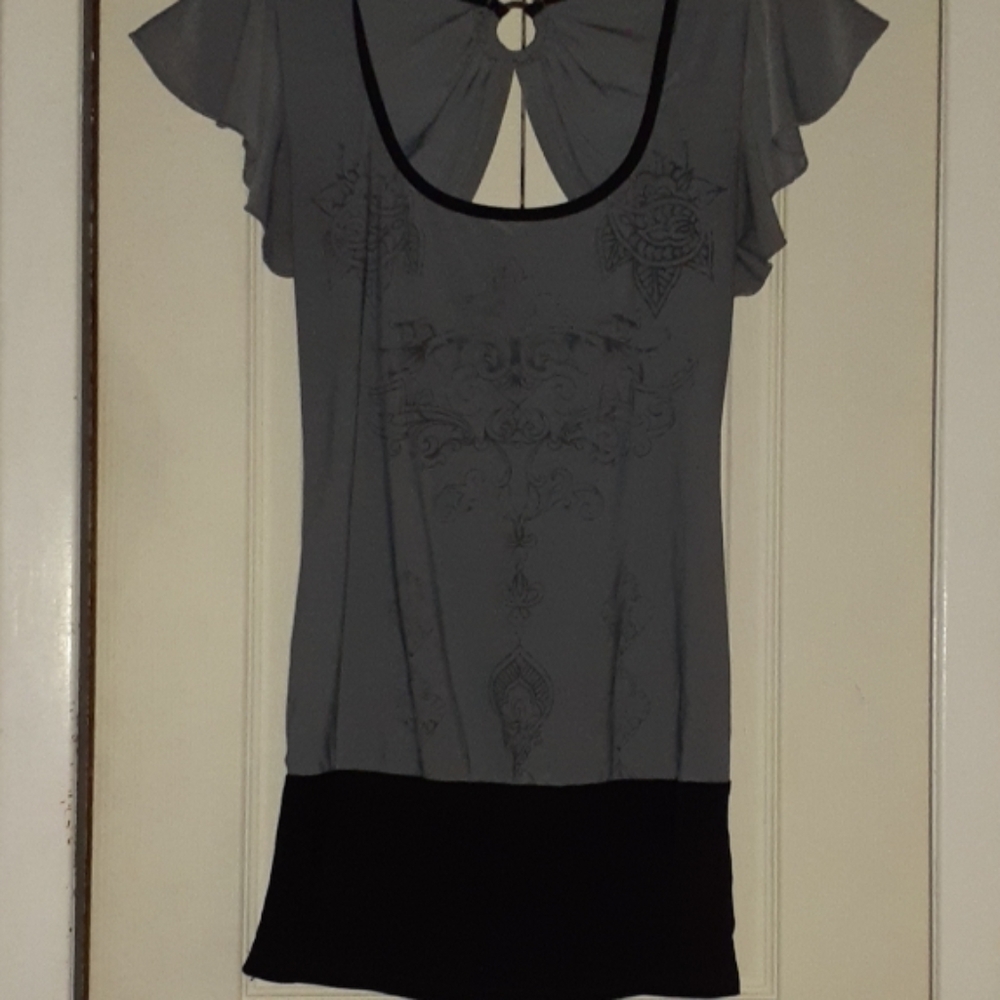 Open back shirt